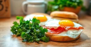 Fried Egg Breakfast Sandwich