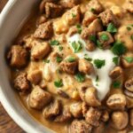 Creamy Skillet Beef Stroganoff