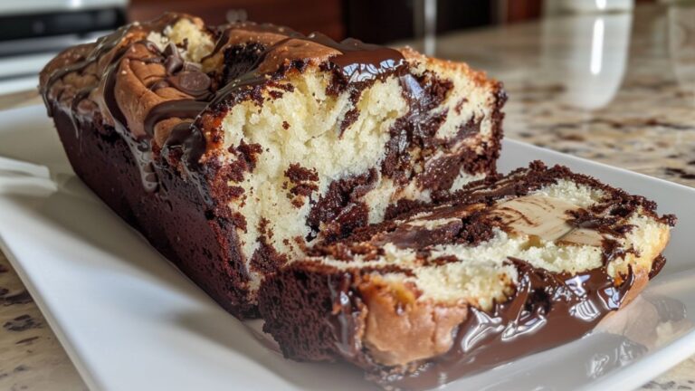 Hot Fudge Brownie Bread