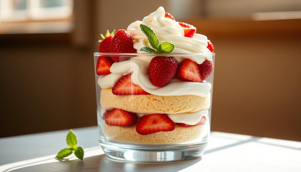 Layered Fruit Trifle Assembly
