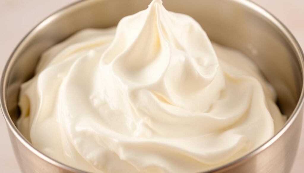 Whipped Cream Preparation for Summer Dessert